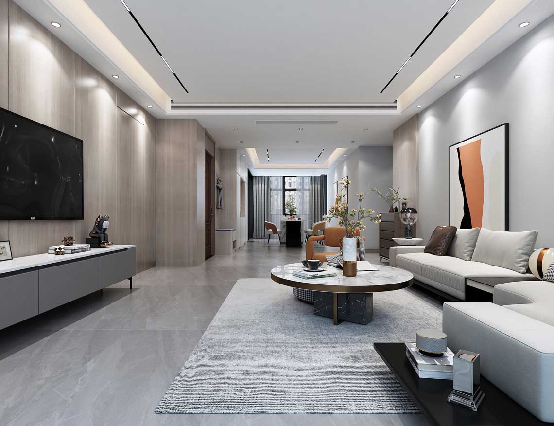 新弘国际城138平现代极简风