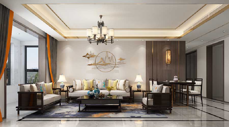 春申景城 135㎡三居室新中式装修